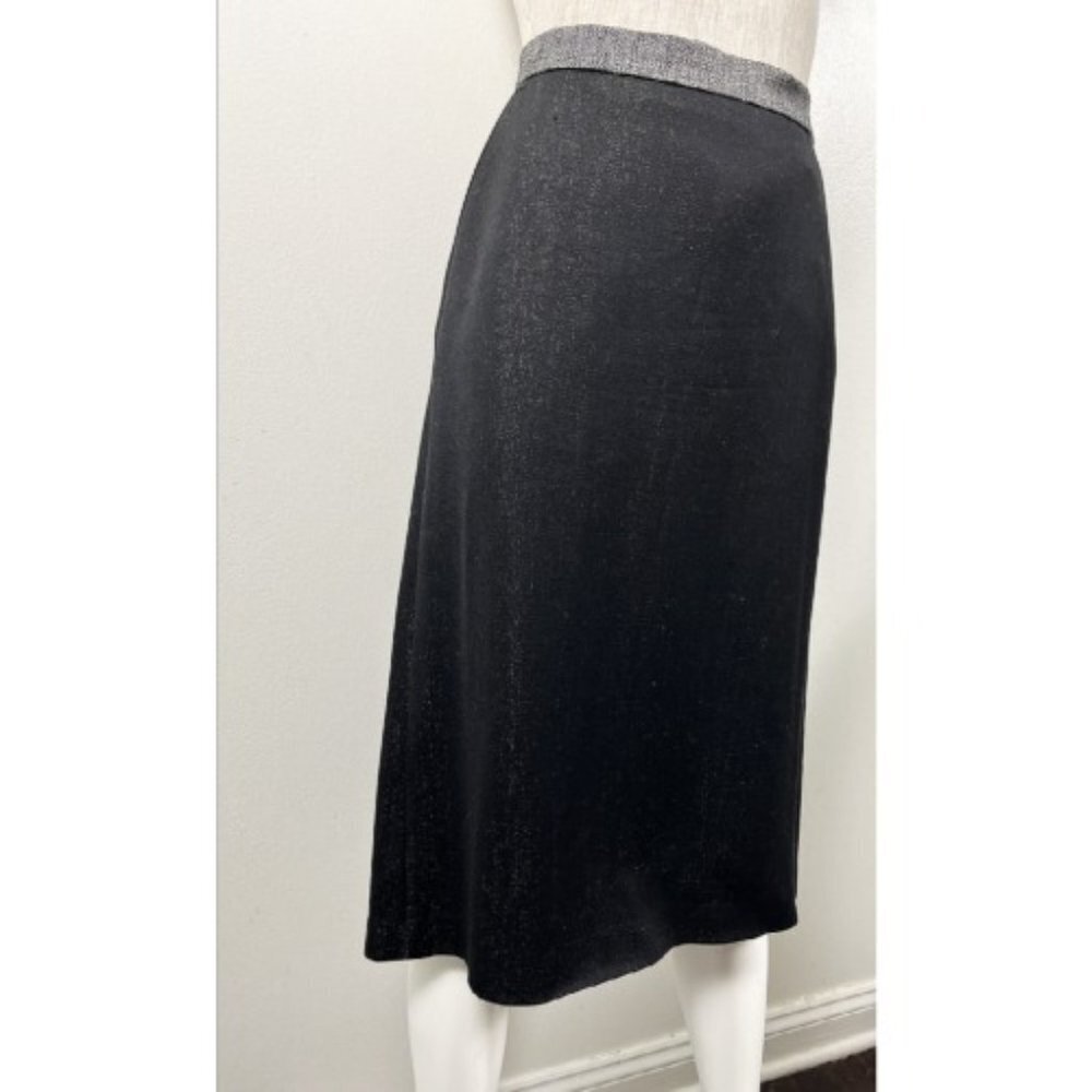 VIKTOR & ROLF COLLECTION METALLIC PENCIL SKIRT 44 - Picture 2 of 6